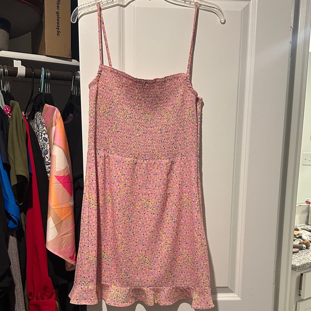 French Connection Pink Midi Dress